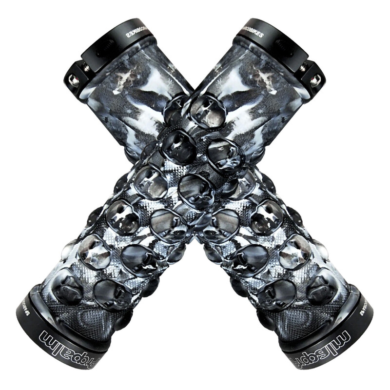 Propalm kalnu velosipēda rokturi, neslīdoši ērti stūres pārsegi gumijas pārsegi ar alumīnija bloķēšanas gredzeniem, velosipēdu daļas