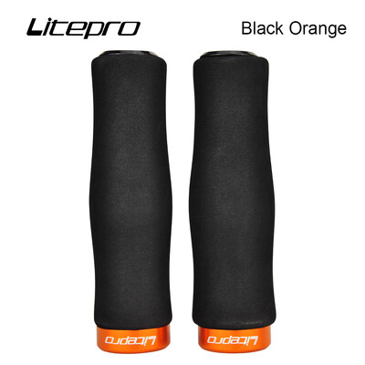 JKLitepro Litepro MTB kalnu velosipēda sūklis bloķēšanas stūres rokturi Ultralight 98g rokturi 22,2 mm stūre Brompton BMX velosipēdam