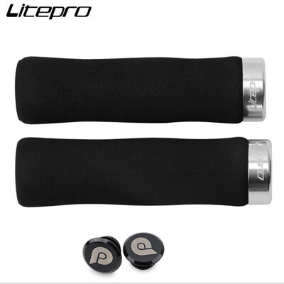 JKLitepro Litepro MTB kalnu velosipēda sūklis bloķēšanas stūres rokturi Ultralight 98g rokturi 22,2 mm stūre Brompton BMX velosipēdam