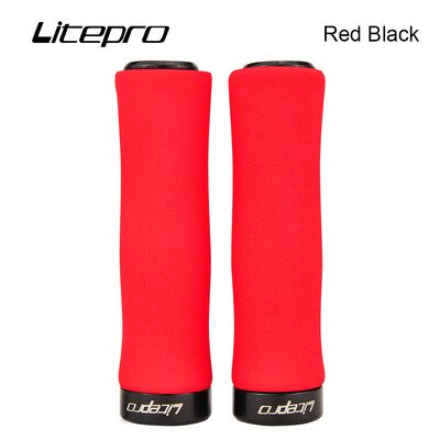 JKLitepro Litepro MTB kalnu velosipēda sūklis bloķēšanas stūres rokturi Ultralight 98g rokturi 22,2 mm stūre Brompton BMX velosipēdam