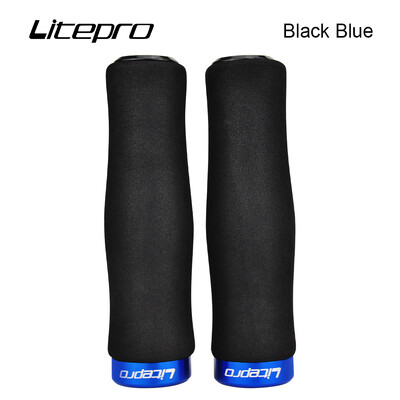JKLitepro Litepro MTB kalnu velosipēda sūklis bloķēšanas stūres rokturi Ultralight 98g rokturi 22,2 mm stūre Brompton BMX velosipēdam
