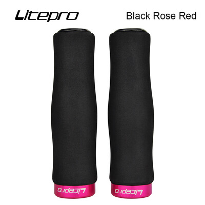 JKLitepro Litepro MTB kalnu velosipēda sūklis bloķēšanas stūres rokturi Ultralight 98g rokturi 22,2 mm stūre Brompton BMX velosipēdam