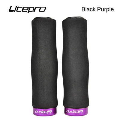 JKLitepro Litepro MTB kalnu velosipēda sūklis bloķēšanas stūres rokturi Ultralight 98g rokturi 22,2 mm stūre Brompton BMX velosipēdam