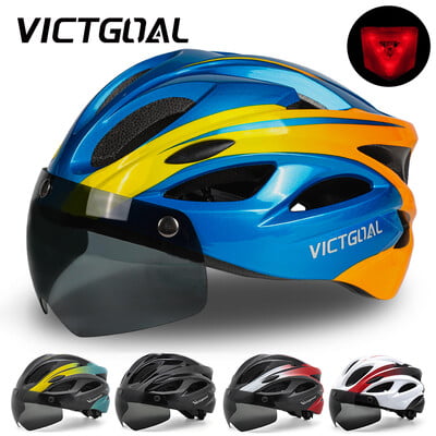 Cască de bicicletă VICTGOAL pentru bărbați Ochelari de protecție magnetică cu lentile UV400 Parasolar Căști de ciclism MTB Scooter electric Siguranță pentru bicicletă