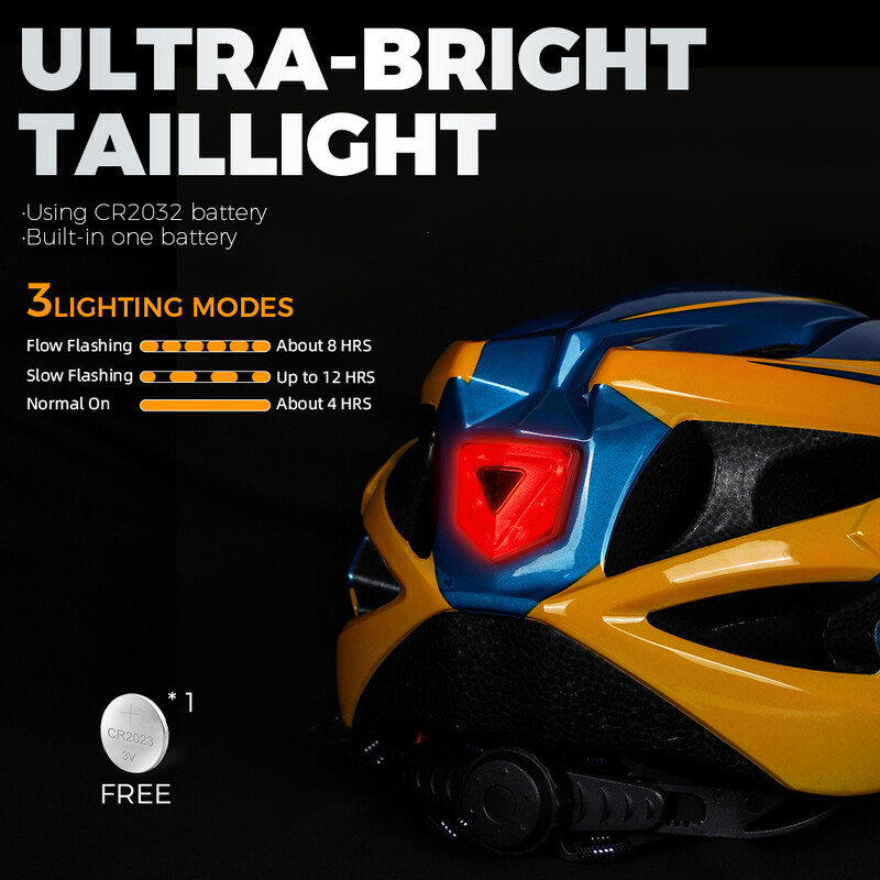 VICTGOAL Velosipēdu ķivere vīriešiem Aizmugurējais lukturis Magnētiskās aizsargbrilles UV400 Lens Saulessargs Riteņbraukšanas ķiveres MTB Elektriskā skrejriteņa velosipēda drošība