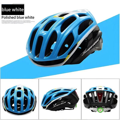 Aizmugure ar LED ķiveri Aero velosipēdistu ķivere īpaši viegla velosipēdistu ķivere Integrēta elpojoša ērta drošības riteņbraukšanas ķivere