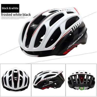 Aizmugure ar LED ķiveri Aero velosipēdistu ķivere īpaši viegla velosipēdistu ķivere Integrēta elpojoša ērta drošības riteņbraukšanas ķivere