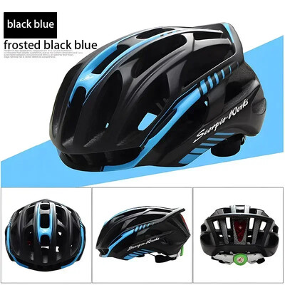 Aizmugure ar LED ķiveri Aero velosipēdistu ķivere īpaši viegla velosipēdistu ķivere Integrēta elpojoša ērta drošības riteņbraukšanas ķivere