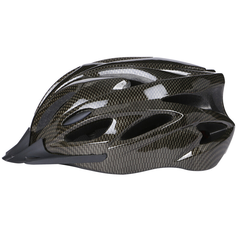 Viegla, regulējama velosipēda ķivere ar malu āra skeitborda skrejriteni braukšanas drošības pieaugušajiem riteņbraukšanas ķivere MTB velosipēdam