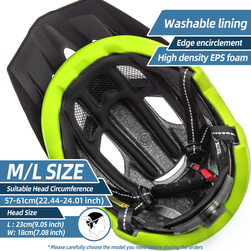 VICTGOAL LED biciklistička kaciga s vizirom za sunčane naočale Punjiva LED muška biciklistička kaciga Sunčane naočale Štit za ceste MTB biciklističke kacige