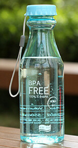 Kristāla ūdens pudele, caurspīdīga, matēta, necaurlaidīga plastmasas tējkanna 550 ml pārnēsājama ūdens pudele ceļojumu jogas skriešanas kempingam