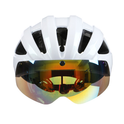 Kalnu velosipēdistu MTB šosejas velosipēdistu ķivere Motocikla ķivere ar noņemamu magnētisko aizsargstikli, UV aizsardzība vīriešiem sievietēm