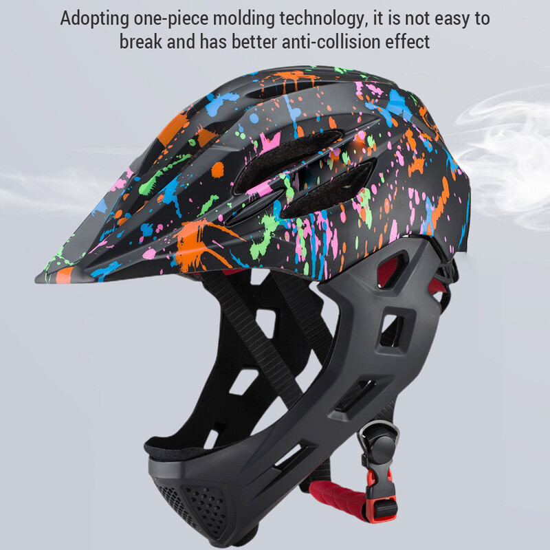 Regulējamas elpojošas bērnu velosipēdistu ķiveres mazuļiem viegla veloķivere ar LED gaismu 16 atvērumi 46-54 cm galvai