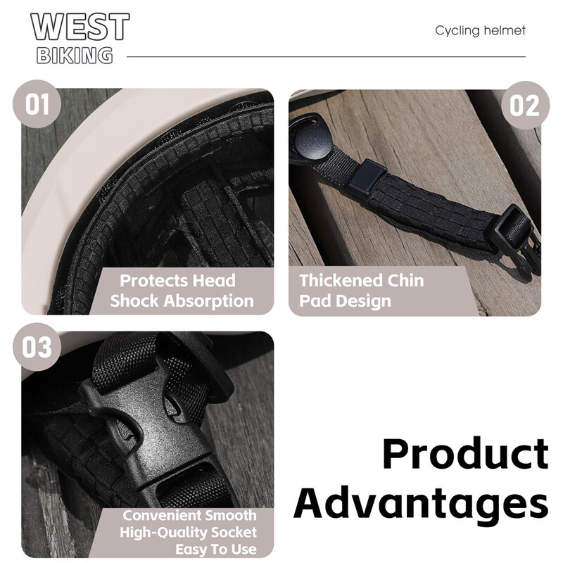 WEST BIKING Riteņbraukšanas ķivere ar uzlādējamu brīdinājuma aizmugurējo lukturi āra riteņbraukšanas seifa vāciņš Vīriešu sieviešu motociklu motorollera ķivere