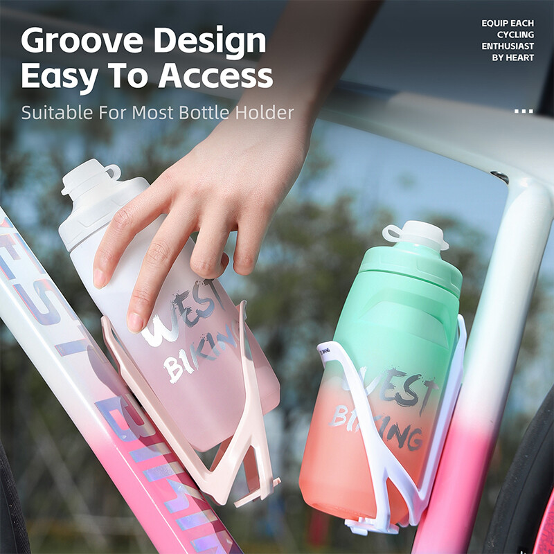 WEST BIKING pārnēsājama velosipēda ūdens pudele 620/750 ml ūdens pudeles saspiežamā krūze Running Fitness āra sporta tējkanna velosipēda kauss