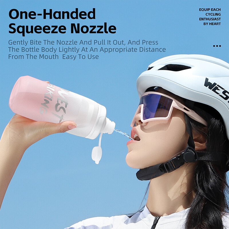 WEST BIKING pārnēsājama velosipēda ūdens pudele 620/750 ml ūdens pudeles saspiežamā krūze Running Fitness āra sporta tējkanna velosipēda kauss