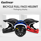 Eastinear augstas kvalitātes pieaugušo kalnu velosipēda ķivere ar pilnu seju, noņemama viegla, elpojoša sporta nobrauciena MTB šosejas ķivere
