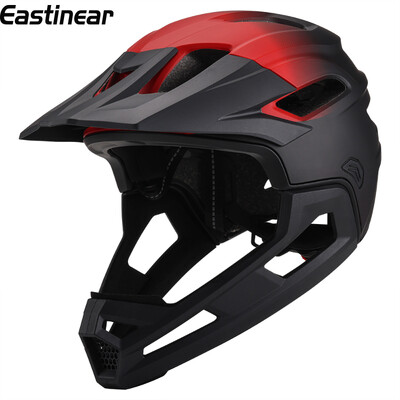 Eastinear augstas kvalitātes pieaugušo kalnu velosipēda ķivere ar pilnu seju, noņemama viegla, elpojoša sporta nobrauciena MTB šosejas ķivere