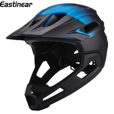 Eastinear augstas kvalitātes pieaugušo kalnu velosipēda ķivere ar pilnu seju, noņemama viegla, elpojoša sporta nobrauciena MTB šosejas ķivere