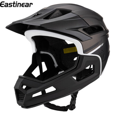 Eastinear augstas kvalitātes pieaugušo kalnu velosipēda ķivere ar pilnu seju, noņemama viegla, elpojoša sporta nobrauciena MTB šosejas ķivere