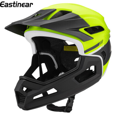 Eastinear augstas kvalitātes pieaugušo kalnu velosipēda ķivere ar pilnu seju, noņemama viegla, elpojoša sporta nobrauciena MTB šosejas ķivere