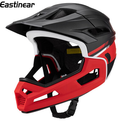 Eastinear augstas kvalitātes pieaugušo kalnu velosipēda ķivere ar pilnu seju, noņemama viegla, elpojoša sporta nobrauciena MTB šosejas ķivere