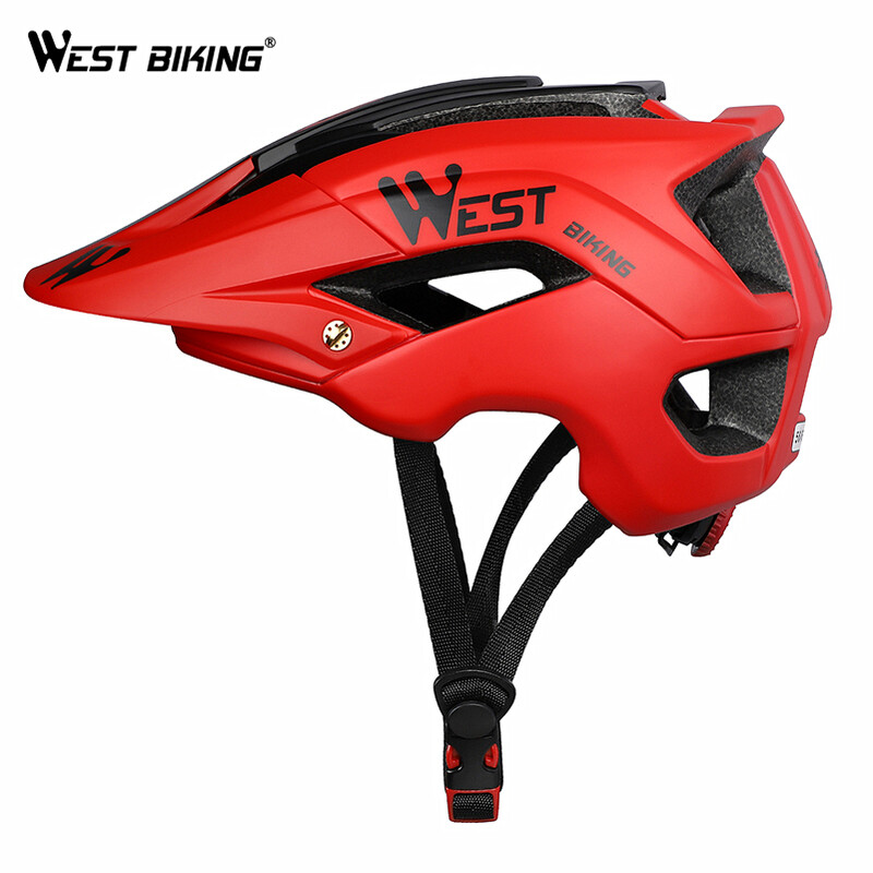 WEST BIKING Ultraviegla velosipēdistu ķivere Drošības sporta velosipēdistu ventilācijas atveres Casco Ciclismo aizsargķivere kalnu šosejas velosipēdiem vīriešiem sieviešu ķivere
