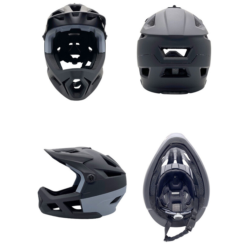 Pilnībā stiprināma velosipēdistu ķivere vīriešiem Sieviešu šosejas velosipēdistu ķivere ar regulējamu aizsargbrilles portu 55-59 CM triecienizturīga velosipēda ķivere