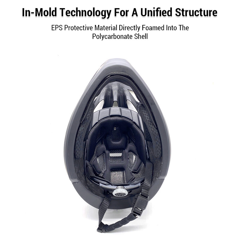 Pilnībā stiprināma velosipēdistu ķivere vīriešiem Sieviešu šosejas velosipēdistu ķivere ar regulējamu aizsargbrilles portu 55-59 CM triecienizturīga velosipēda ķivere