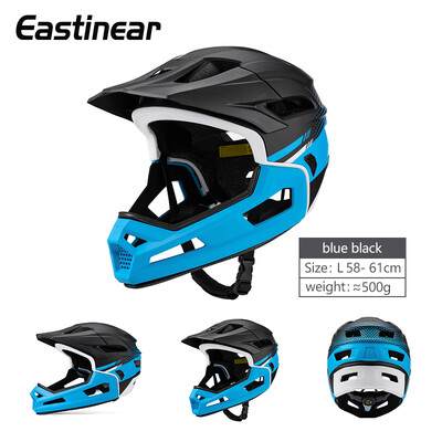 Eastinear jaunā pieaugušo velosipēdistu ķivere ar visu seju, noņemama āra sporta motociklu skeitborda braukšanas ķivere aizsargā galvu