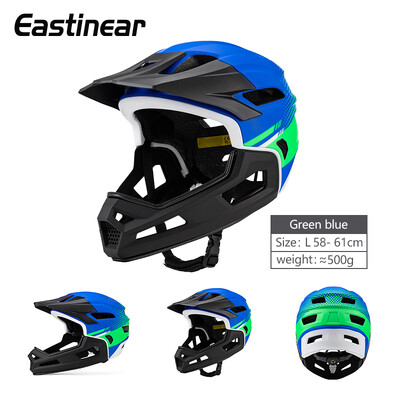 Eastinear jaunā pieaugušo velosipēdistu ķivere ar visu seju, noņemama āra sporta motociklu skeitborda braukšanas ķivere aizsargā galvu