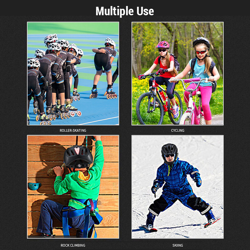 Divi vienā regulējamas elpojošas bērnu velosipēdistu ķiveres Mazu bērnu vieglas riteņbraukšanas ķiveres ar LED gaismu un 16 ventilācijas atverēm