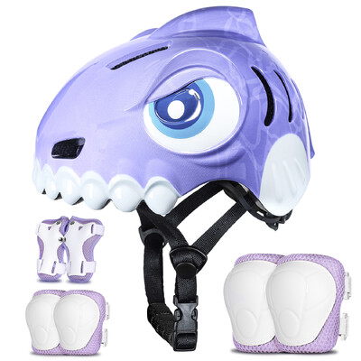 FUNWICT Dječja biciklistička kaciga Dječja sportska sigurnosna zaštita Jastučići za koljena i laktove Setovi Balance Bike Rolanje Biciklističke kacige