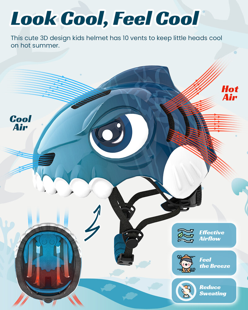 FUNWICT Dječja biciklistička kaciga Dječja sportska sigurnosna zaštita Jastučići za koljena i laktove Setovi Balance Bike Rolanje Biciklističke kacige