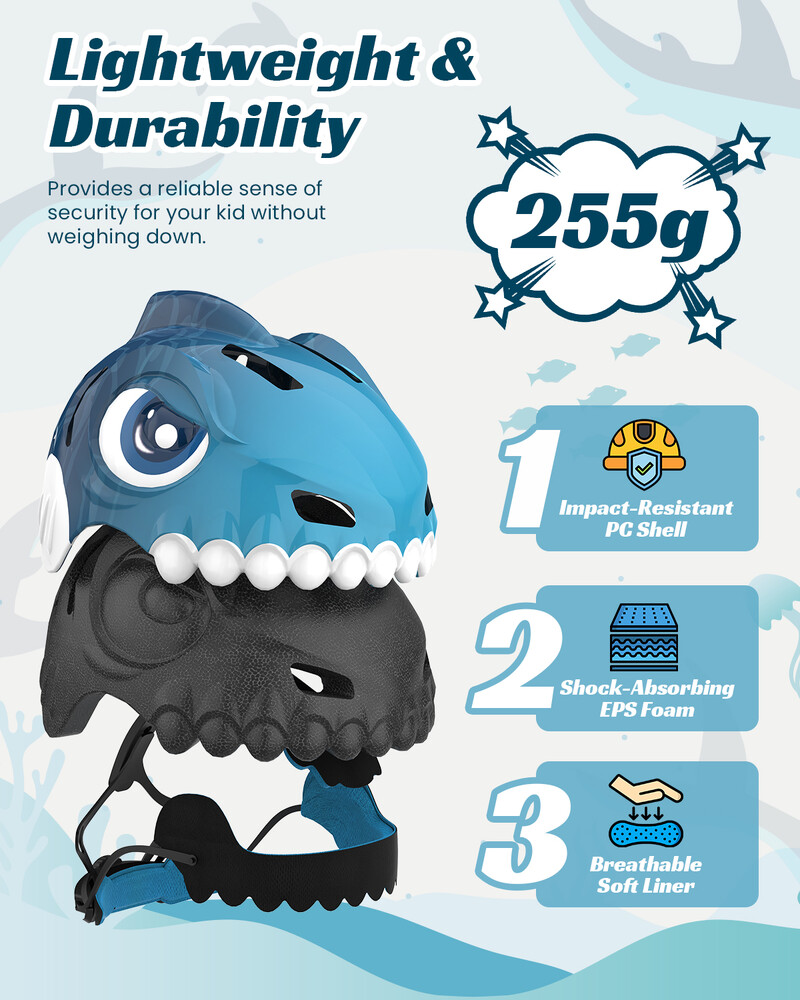 FUNWICT Dječja biciklistička kaciga Dječja sportska sigurnosna zaštita Jastučići za koljena i laktove Setovi Balance Bike Rolanje Biciklističke kacige