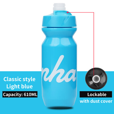 2022 JAUNA Rapha velosipēdistu ūdens pudele 610 ml 710 ml noplūdes necaurlaidīga strūklas strūklas slēdzama velosipēda izjādes sporta ūdens kauss ar putekļu aizsargu