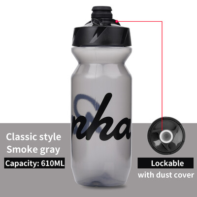 2022 JAUNA Rapha velosipēdistu ūdens pudele 610 ml 710 ml noplūdes necaurlaidīga strūklas strūklas slēdzama velosipēda izjādes sporta ūdens kauss ar putekļu aizsargu