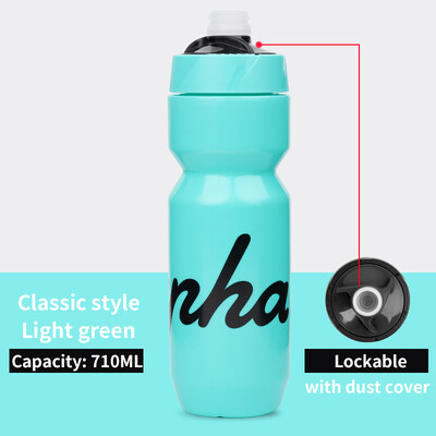 2022 JAUNA Rapha velosipēdistu ūdens pudele 610 ml 710 ml noplūdes necaurlaidīga strūklas strūklas slēdzama velosipēda izjādes sporta ūdens kauss ar putekļu aizsargu