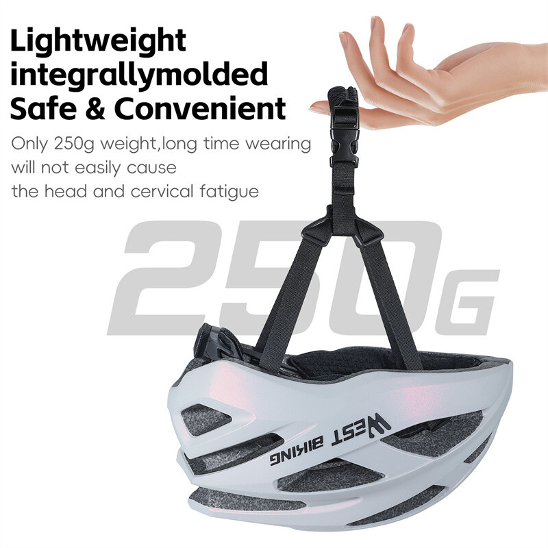 WEST BIKING Sieviešu riteņbraukšanas ķivere daudzkrāsu integrēta viegla ķivere Aerodinamiskā šosejas velosipēdistu ķivere Sieviešu skeitborda ķiveres