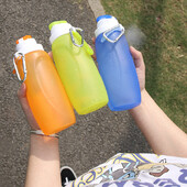 320 ml silikona sporta ūdens pudele pārnēsājama sporta zāles riteņbraukšanas kausa dzeramā pudele āra sporta fitnesam