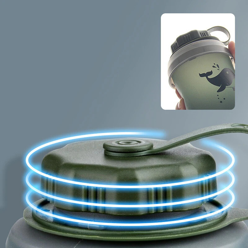 750 ml pārtikas kvalitātes TPU āra saliekama mīksta ūdens pudele sporta krūze pārnēsājama ūdens pudele pārgājieniem / izjādei / alpīnismam