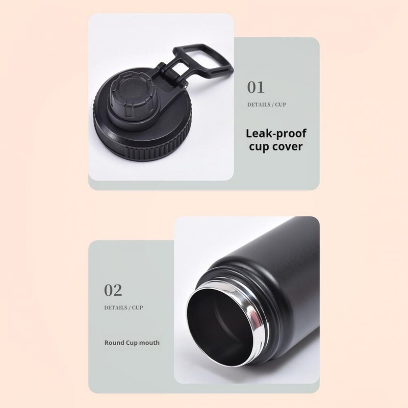 750 ml riteņbraukšanas ūdens pudele ar pretputekļu vāku, nerūsējošā tērauda izolēta kolba, necaurlaidīga ūdens kauss termiskā ūdens pudele