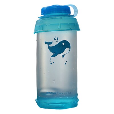 Pārnēsājama 750 ml ūdens pudele āra salokāma, mīksta tējkanna maratonam, skriešanai, pārgājieniem, kāpšanai sportam, sulas turētājs bez BPA