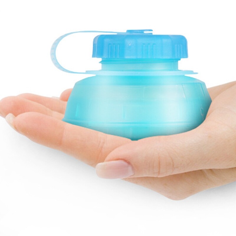 Pārnēsājama 750 ml ūdens pudele āra salokāma, mīksta tējkanna maratonam, skriešanai, pārgājieniem, kāpšanai sportam, sulas turētājs bez BPA