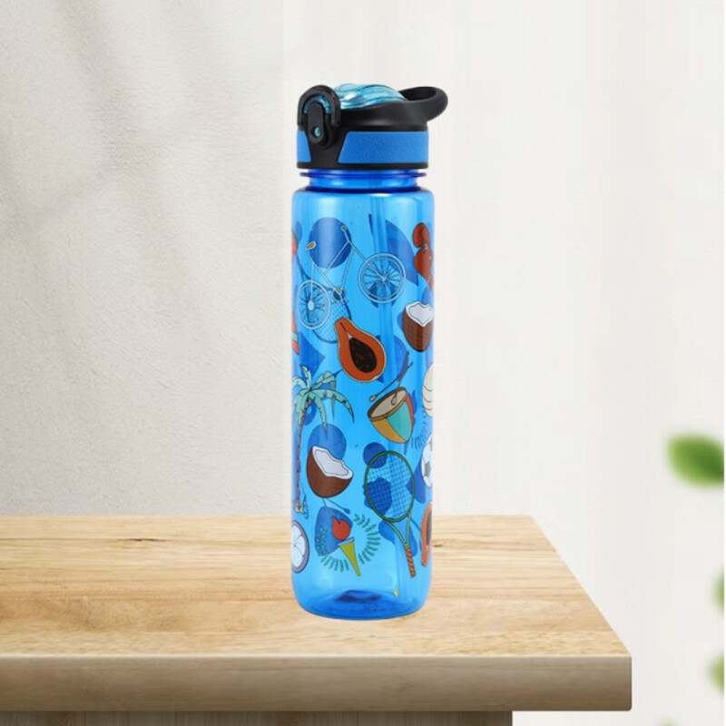 1000 ml lielas ietilpības caurspīdīgas plastmasas krūzes telpa ūdens krūze ērta āra sporta pudele ar graduētiem salmiņiem