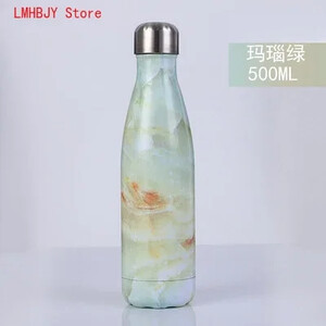 500 ml dubultsienu izolācijas nerūsējošā tērauda termoss tējkanna vakuuma pudele kafijas piena glāze āra ceļojumu sporta termosa koksa kauss