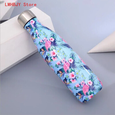 500 ml dubultsienu izolācijas nerūsējošā tērauda termoss tējkanna vakuuma pudele kafijas piena glāze āra ceļojumu sporta termosa koksa kauss