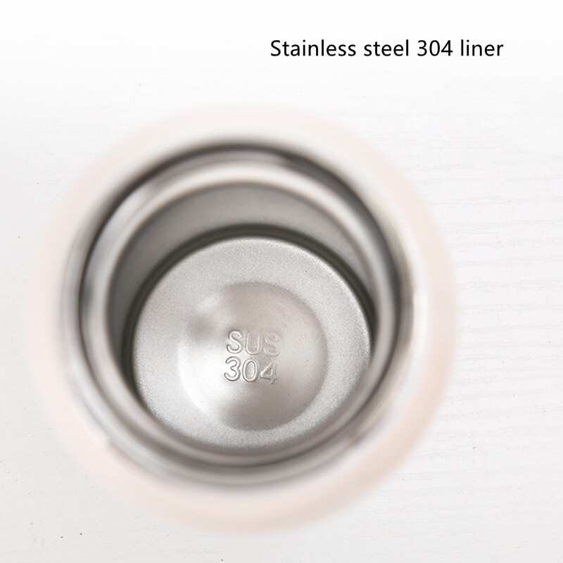 480 ml Fashion nerūsējošā tērauda 304 vakuuma kolba ar salmiem, necaurlaidīga termiskā ūdens pudele ar virvi