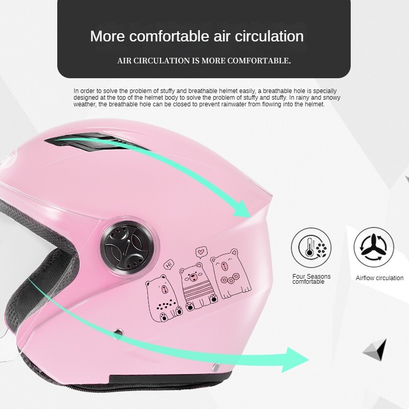 Āra riteņbraukšanas elektriskā velosipēdistu ķivere sieviešu un vīriešu motociklistu aizsargķivere, ziemas siltums visu sezonu pusķivere