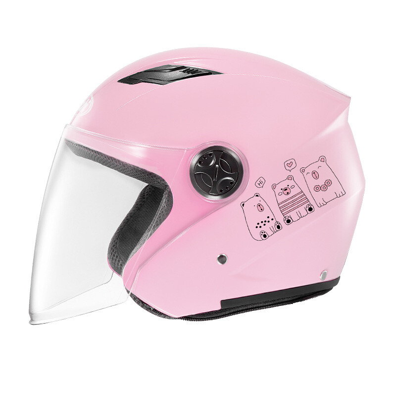 Āra riteņbraukšanas elektriskā velosipēdistu ķivere sieviešu un vīriešu motociklistu aizsargķivere, ziemas siltums visu sezonu pusķivere